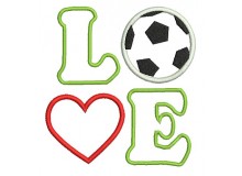 Stickdatei - Love Fußball Appli